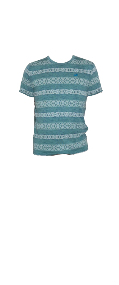 T-Shirt Hollister Green & Blue Patterns